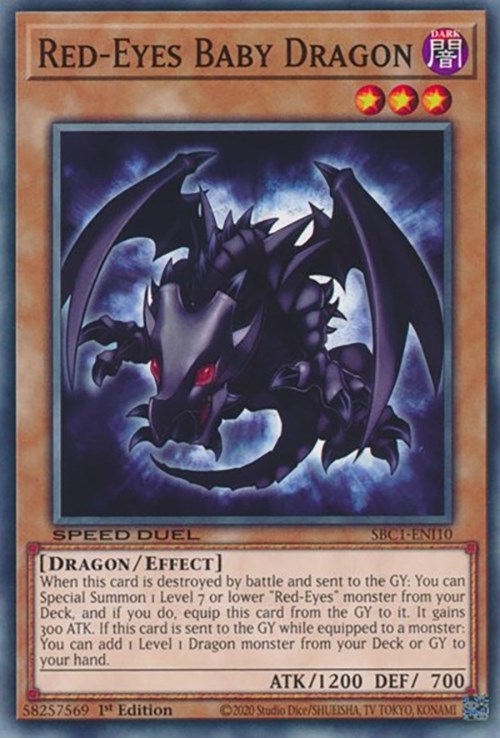 Red-Eyes Baby Dragon [SBC1-ENI10] Common | Galactic Gamez