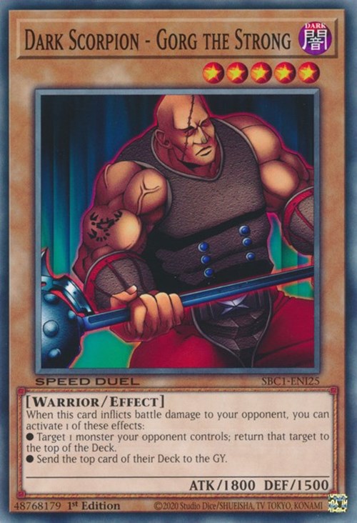 Dark Scorpion - Gorg the Strong [SBC1-ENI25] Common | Galactic Gamez