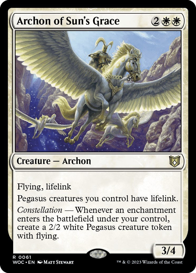 Archon of Sun's Grace [Wilds of Eldraine Commander] | Galactic Gamez