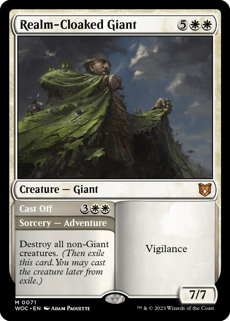 Realm-Cloaked Giant // Cast Off [Wilds of Eldraine Commander] | Galactic Gamez