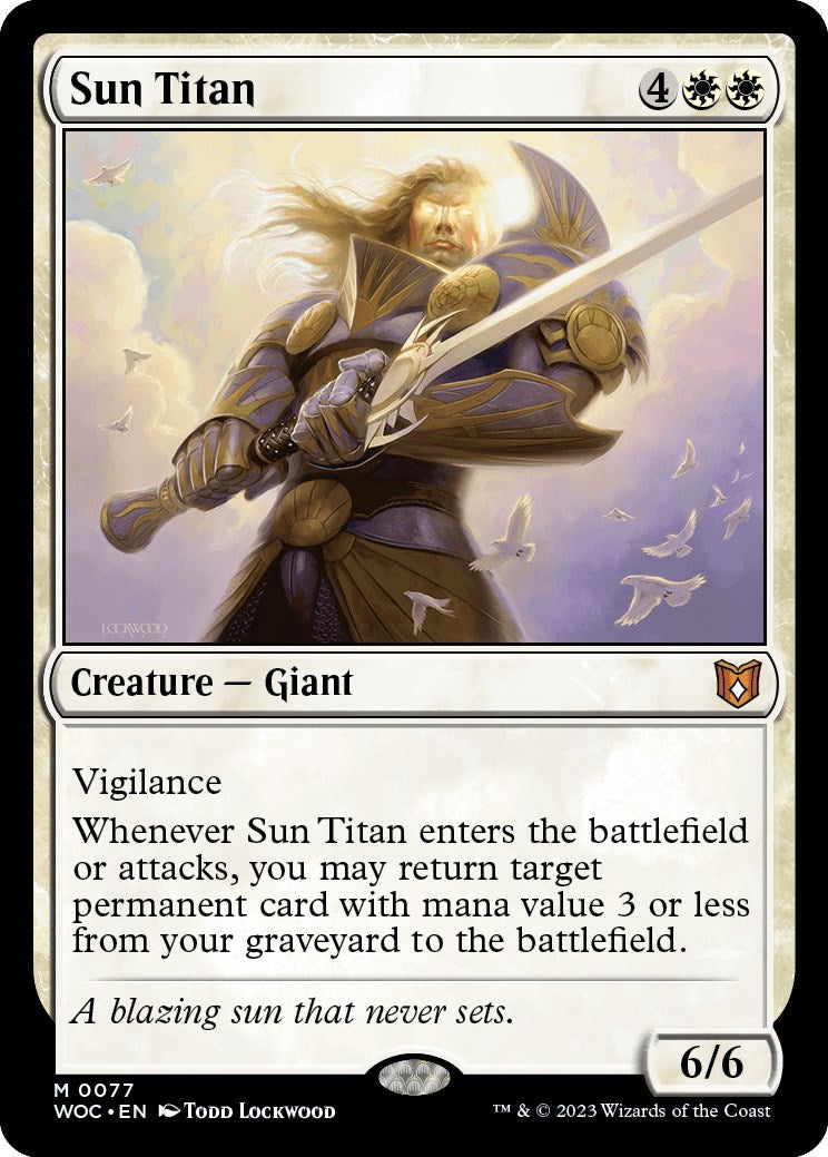 Sun Titan [Wilds of Eldraine Commander] | Galactic Gamez