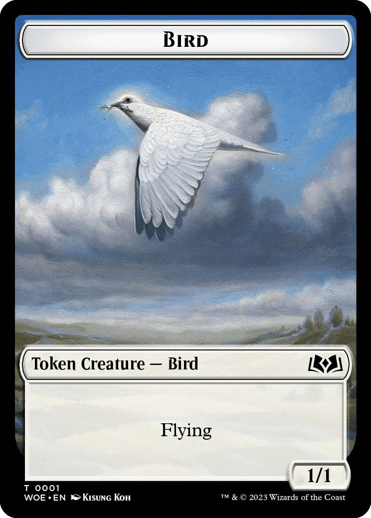 Bird Token [Wilds of Eldraine Tokens] | Galactic Gamez
