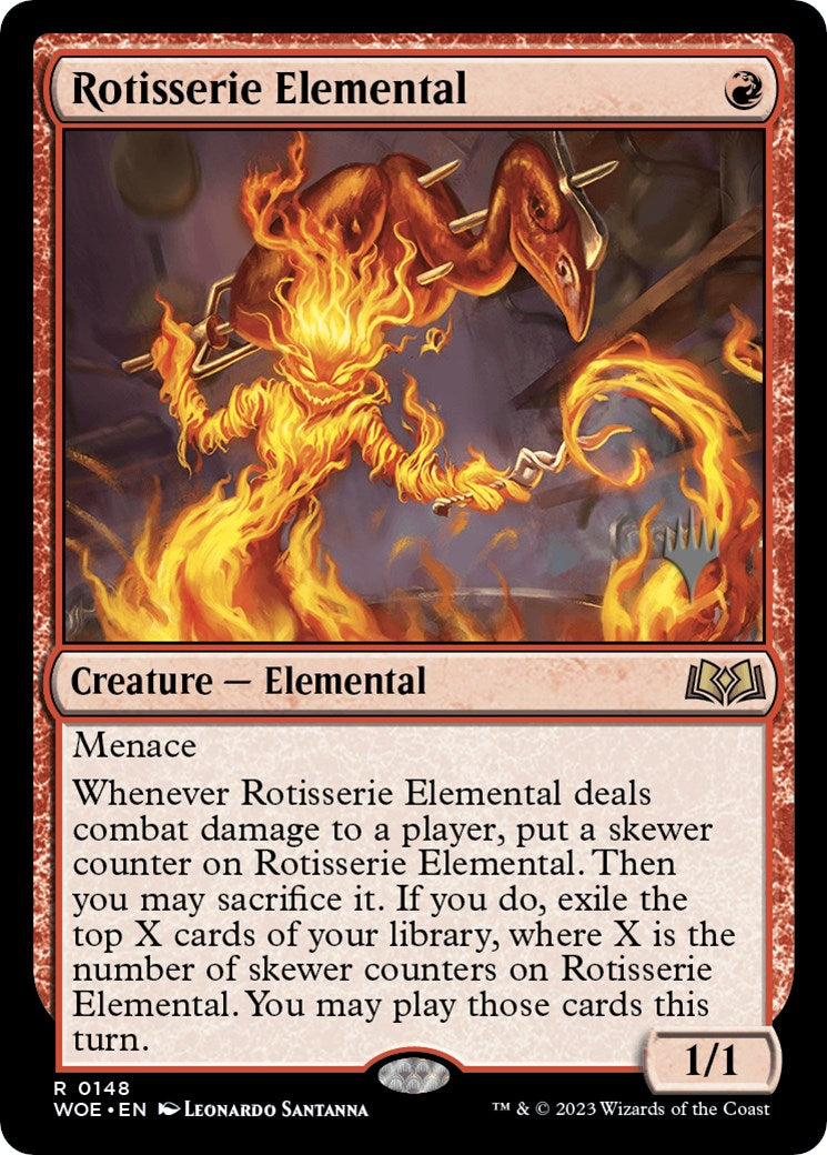 Rotisserie Elemental (Promo Pack) [Wilds of Eldraine Promos] | Galactic Gamez