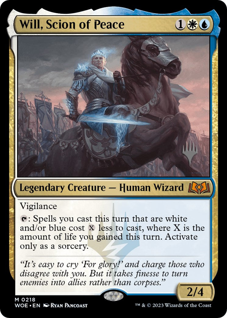 Will, Scion of Peace (Promo Pack) [Wilds of Eldraine Promos] | Galactic Gamez