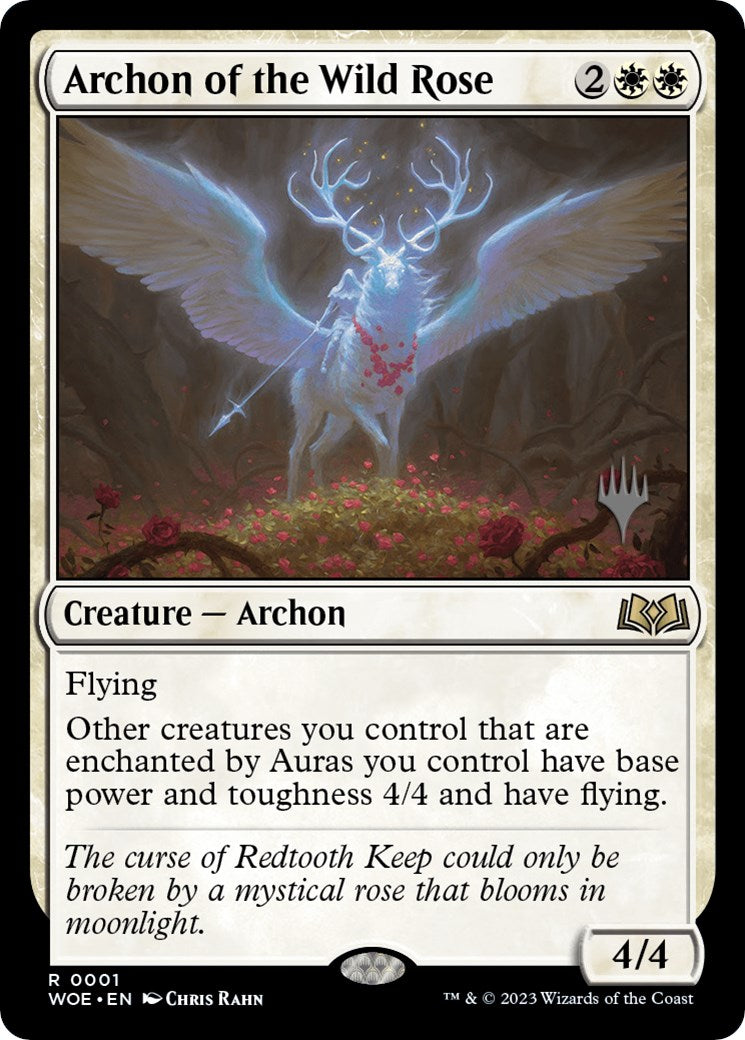 Archon of the Wild Rose (Promo Pack) [Wilds of Eldraine Promos] | Galactic Gamez