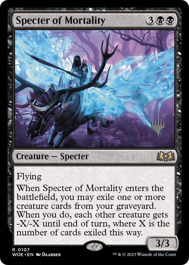Specter of Mortality (Promo Pack) [Wilds of Eldraine Promos] | Galactic Gamez