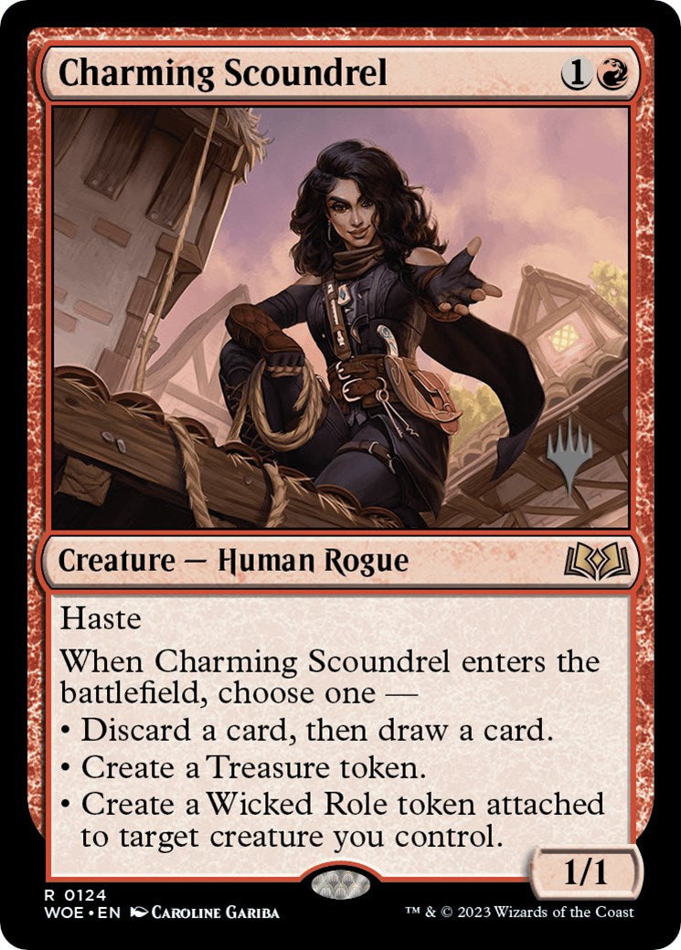 Charming Scoundrel (Promo Pack) [Wilds of Eldraine Promos] | Galactic Gamez