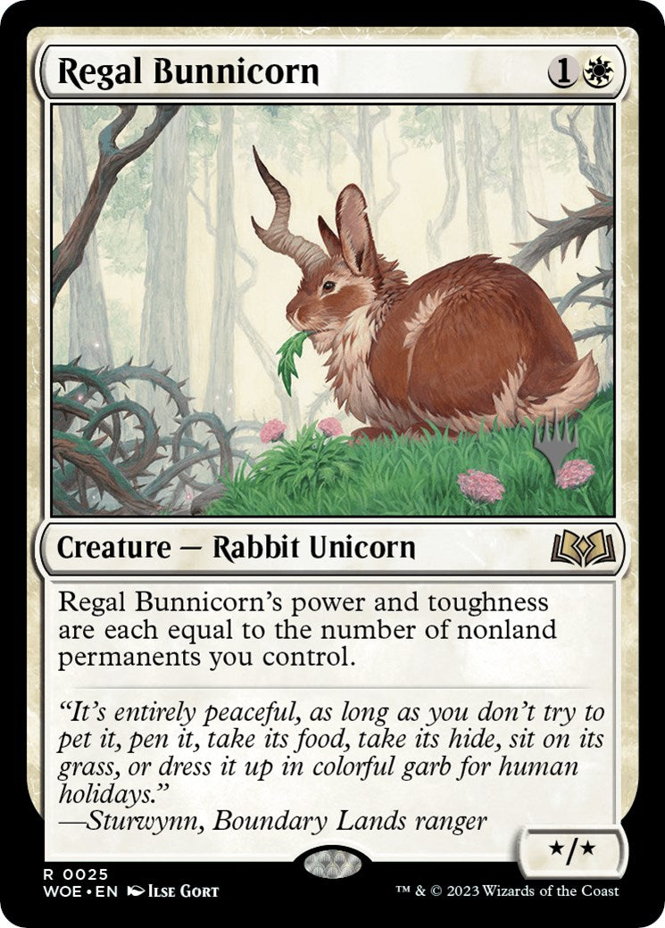 Regal Bunnicorn (Promo Pack) [Wilds of Eldraine Promos] | Galactic Gamez