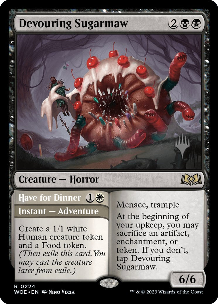 Devouring Sugarmaw // Have for Dinner(Promo Pack) [Wilds of Eldraine Promos] | Galactic Gamez