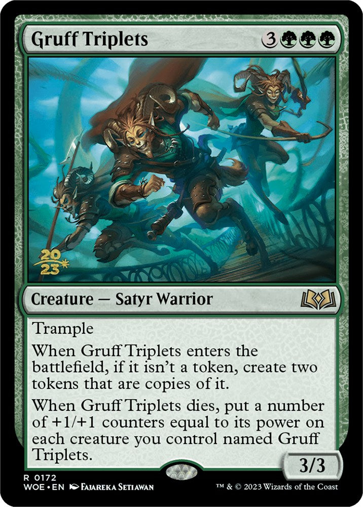 Gruff Triplets [Wilds of Eldraine Prerelease Promos] | Galactic Gamez