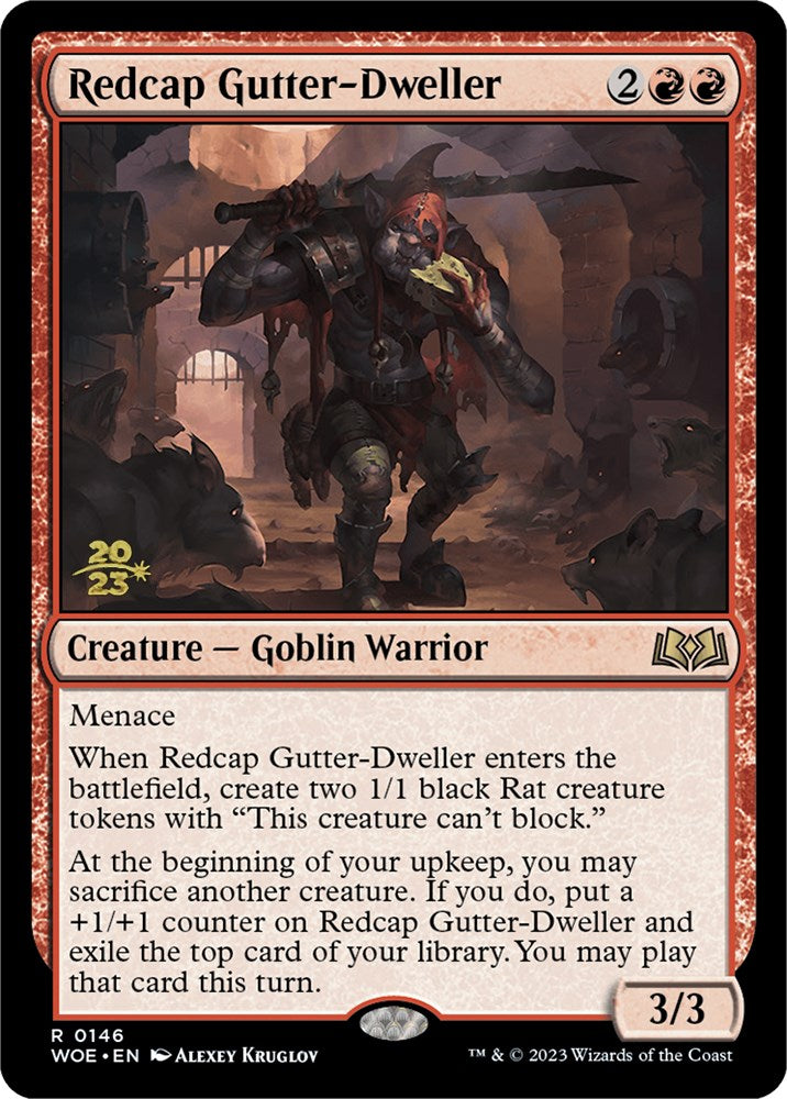 Redcap Gutter-Dweller [Wilds of Eldraine Prerelease Promos] | Galactic Gamez