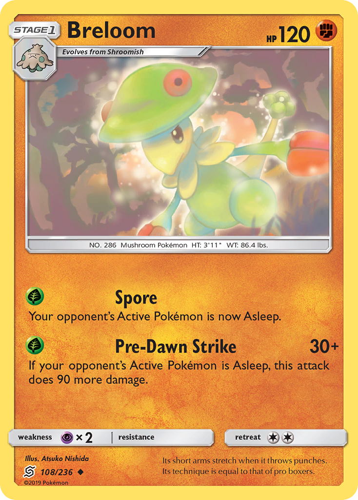 Breloom (108/236) [Sun & Moon: Unified Minds] | Galactic Gamez