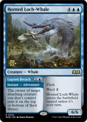 Horned Loch-Whale // Lagoon Breach (Promo Pack) [Wilds of Eldraine Promos] | Galactic Gamez