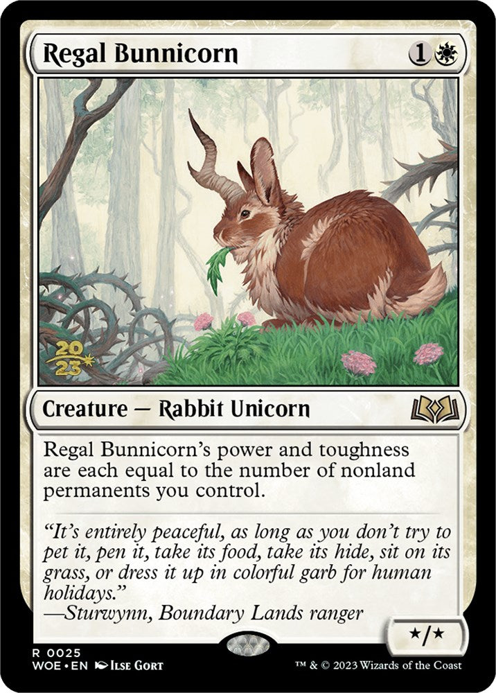 Regal Bunnicorn [Wilds of Eldraine Prerelease Promos] | Galactic Gamez