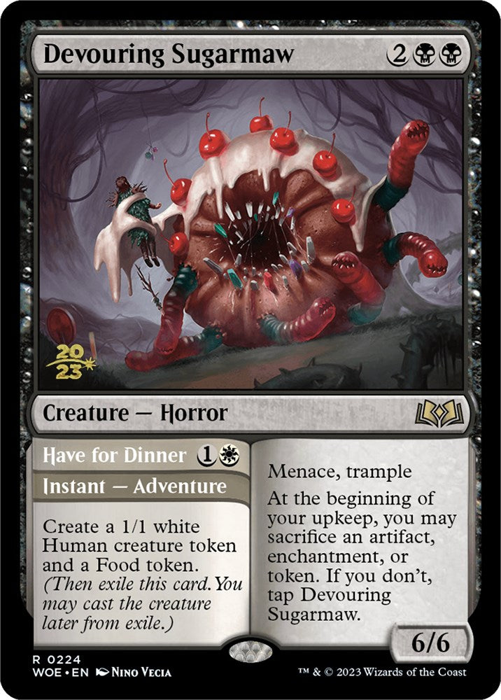 Devouring Sugarmaw // Have for Dinner [Wilds of Eldraine Prerelease Promos] | Galactic Gamez