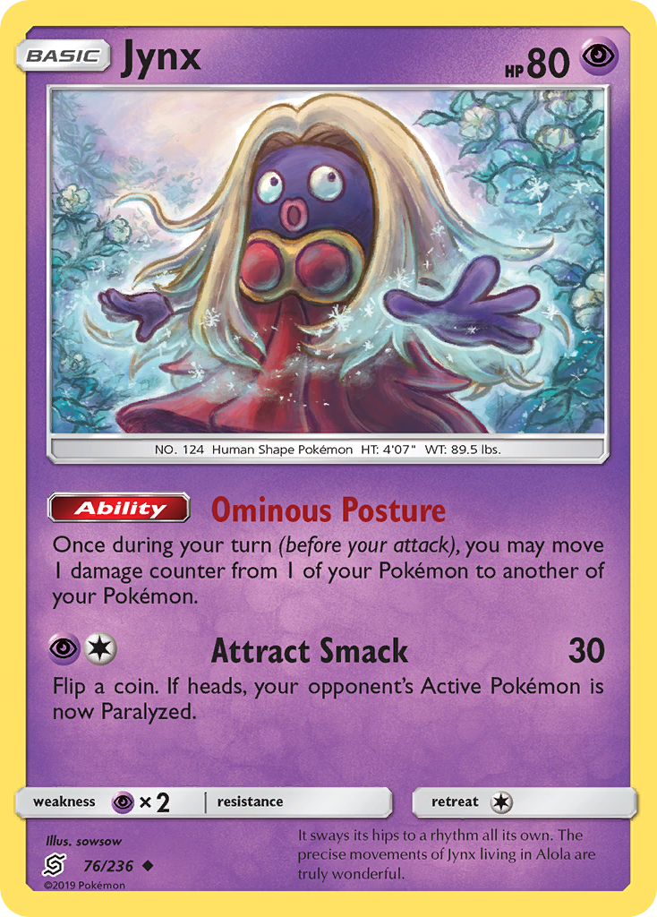 Jynx (76/236) [Sun & Moon: Unified Minds] | Galactic Gamez