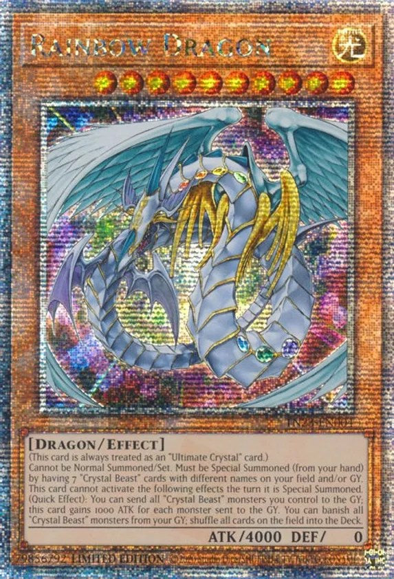 Rainbow Dragon [TN23-EN004] Quarter Century Secret Rare | Galactic Gamez