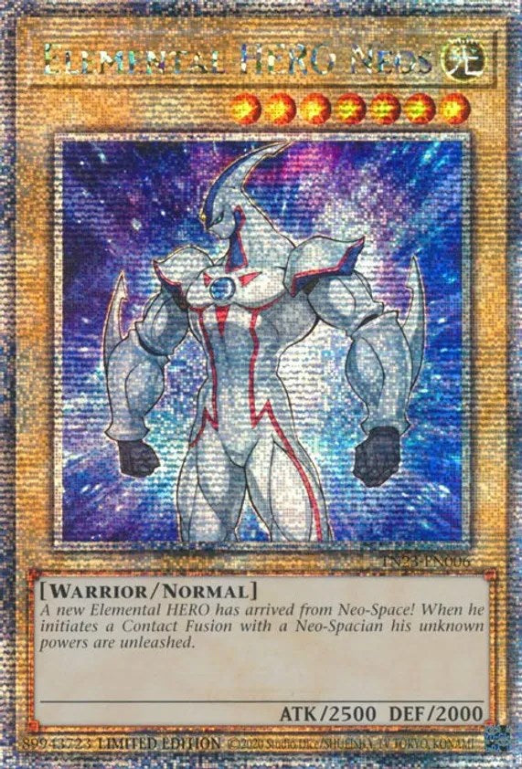 Elemental HERO Neos [TN23-EN006] Quarter Century Secret Rare | Galactic Gamez