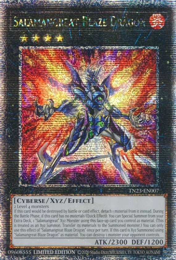 Salamangreat Blaze Dragon [TN23-EN007] Quarter Century Secret Rare | Galactic Gamez