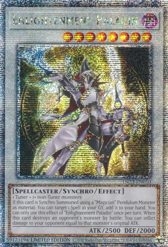 Enlightenment Paladin [TN23-EN010] Quarter Century Secret Rare | Galactic Gamez