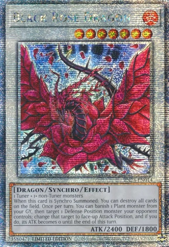 Black Rose Dragon [TN23-EN014] Quarter Century Secret Rare | Galactic Gamez