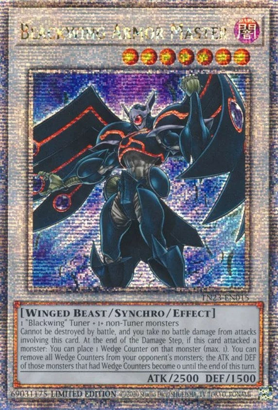 Blackwing Armor Master [TN23-EN015] Quarter Century Secret Rare | Galactic Gamez