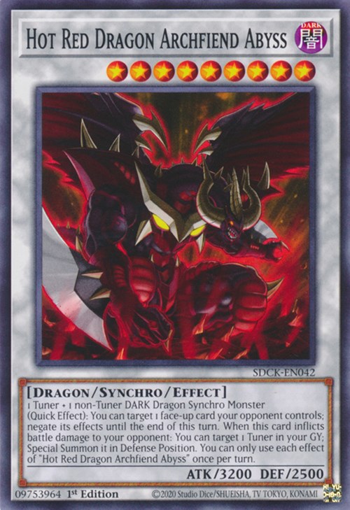 Hot Red Dragon Archfiend Abyss [SDCK-EN042] Common | Galactic Gamez