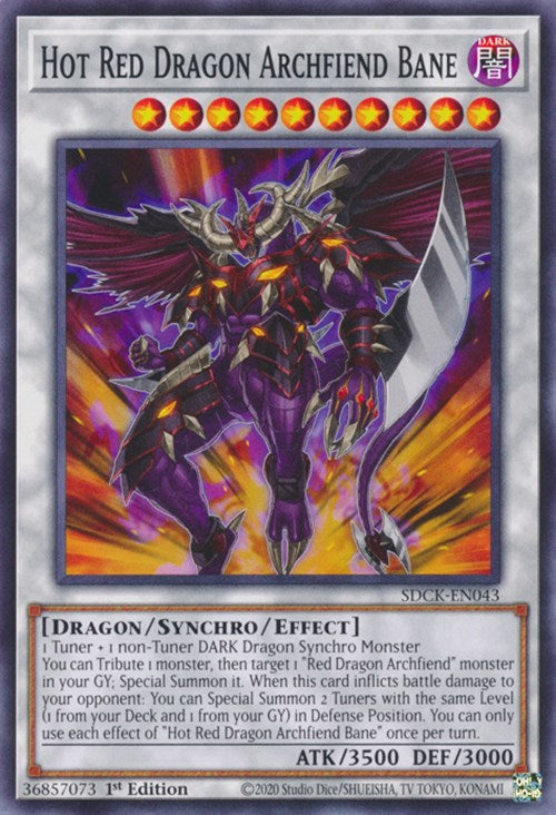 Hot Red Dragon Archfiend Bane [SDCK-EN043] Common | Galactic Gamez