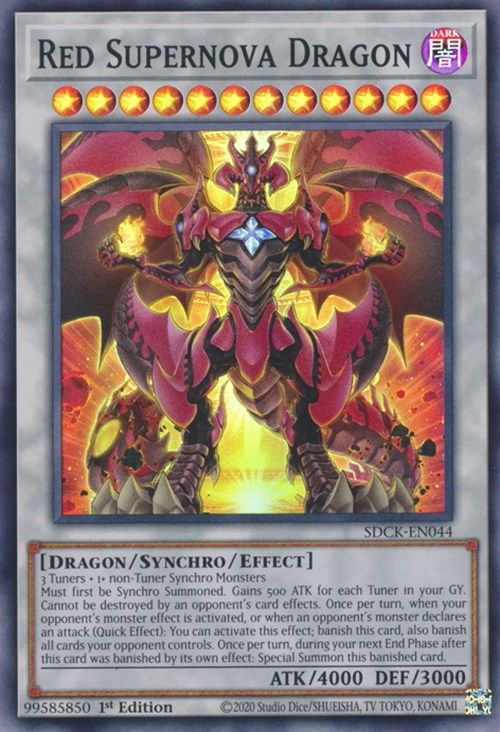 Red Supernova Dragon [SDCK-EN044] Super Rare | Galactic Gamez