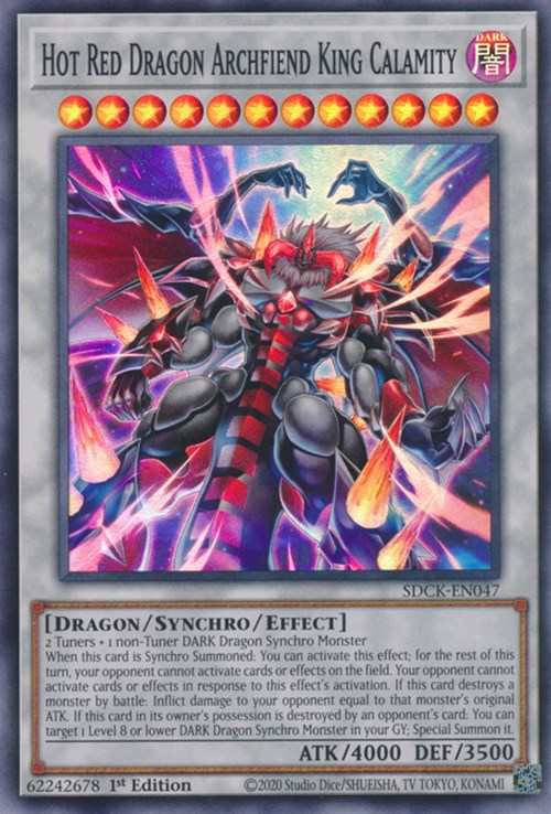 Hot Red Dragon Archfiend King Calamity [SDCK-EN047] Super Rare | Galactic Gamez