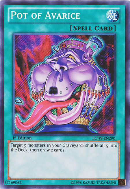 Pot of Avarice [LCJW-EN290] Secret Rare | Galactic Gamez