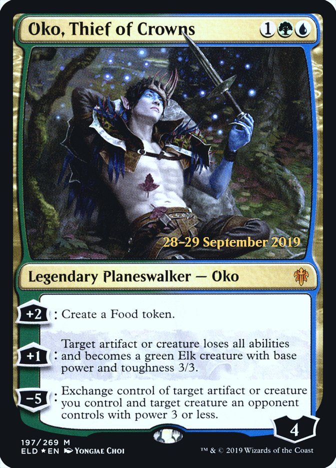 Oko, Thief of Crowns  [Throne of Eldraine Prerelease Promos] | Galactic Gamez