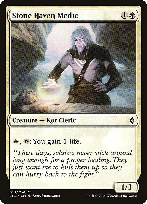 Stone Haven Medic [Battle for Zendikar] | Galactic Gamez