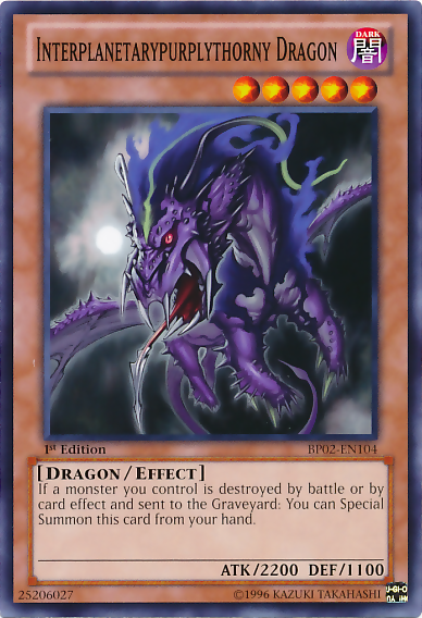 Interplanetarypurplythorny Dragon [BP02-EN104] Common | Galactic Gamez