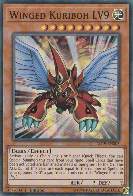 Winged Kuriboh LV9 [AC19-EN005] Super Rare | Galactic Gamez