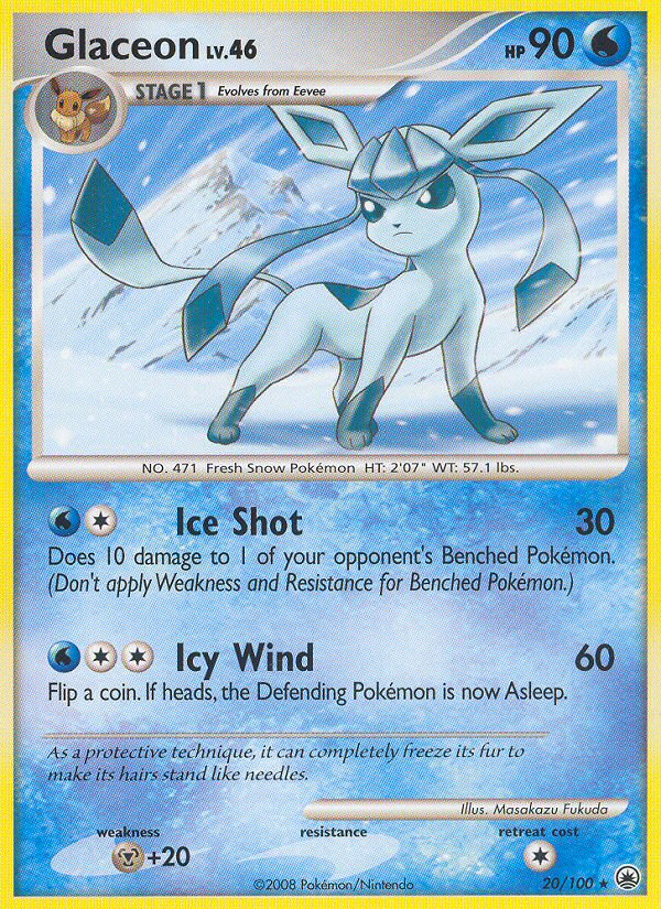 Glaceon (20/100) [Diamond & Pearl: Majestic Dawn] | Galactic Gamez