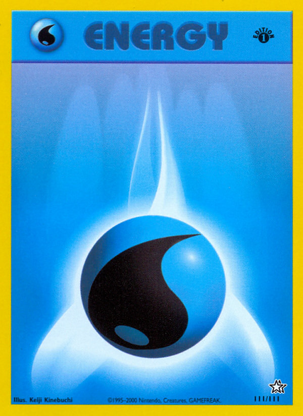 Water Energy (111/111) [Neo Genesis 1st Edition] | Galactic Gamez