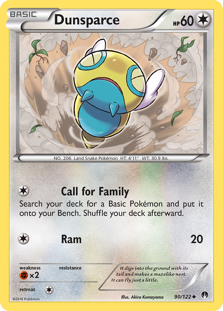 Dunsparce (90/122) [XY: BREAKpoint] | Galactic Gamez