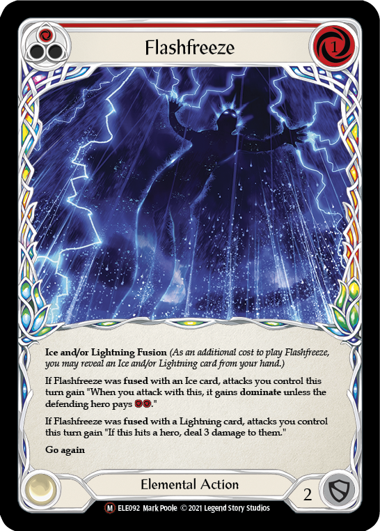 Flashfreeze [U-ELE092] Unlimited Rainbow Foil | Galactic Gamez