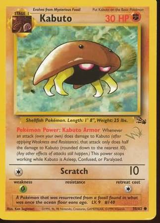 Kabuto (50/62) (W Stamped Promo) [Fossil Unlimited] | Galactic Gamez
