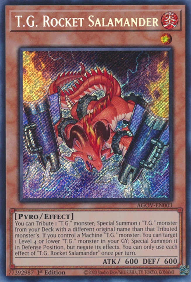 T.G. Rocket Salamander [AGOV-EN003] Secret Rare | Galactic Gamez