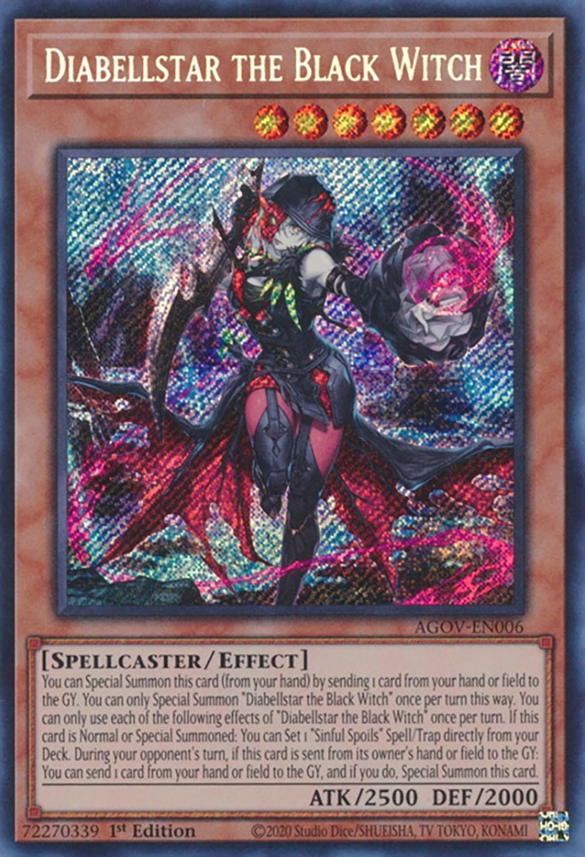 Diabellstar the Black Witch [AGOV-EN006] Secret Rare | Galactic Gamez