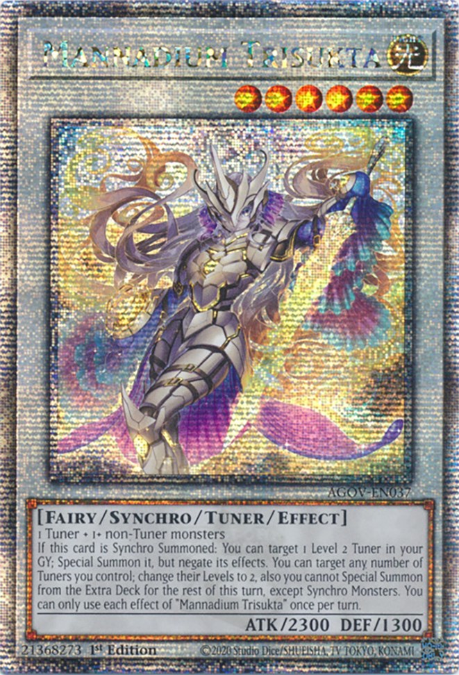 Mannadium Trisukta (Quarter Century Secret Rare) [AGOV-EN037] Quarter Century Secret Rare | Galactic Gamez