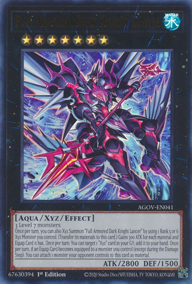 Full Armored Dark Knight Lancer [AGOV-EN041] Ultra Rare | Galactic Gamez