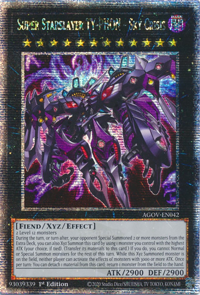 Super Starslayer TY-PHON - Sky Crisis (Quarter Century Secret Rare) [AGOV-EN042] Quarter Century Secret Rare | Galactic Gamez