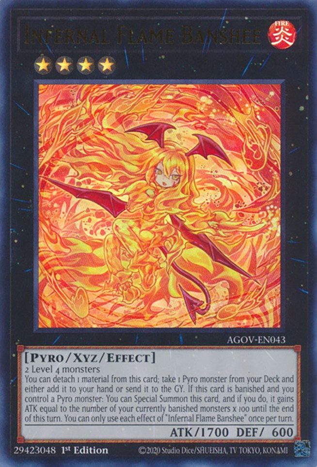 Infernal Flame Banshee [AGOV-EN043] Ultra Rare | Galactic Gamez