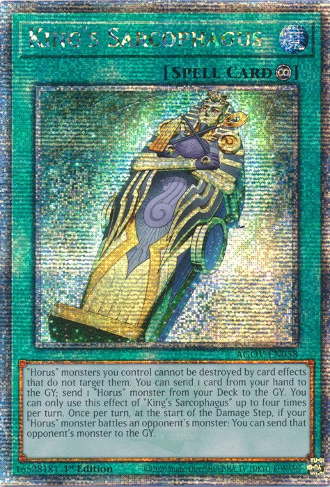 King's Sarcophagus (Quarter Century Secret Rare) [AGOV-EN058] Quarter Century Secret Rare | Galactic Gamez