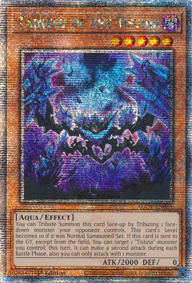 Tainted of the Tistina (Quarter Century Secret Rare) [AGOV-EN088] Quarter Century Secret Rare | Galactic Gamez