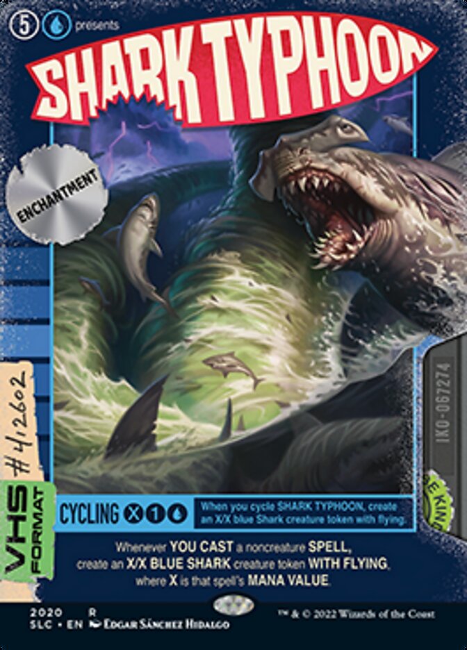 Shark Typhoon (Borderless Alternate Art) [Secret Lair 30th Anniversary Countdown Kit] | Galactic Gamez