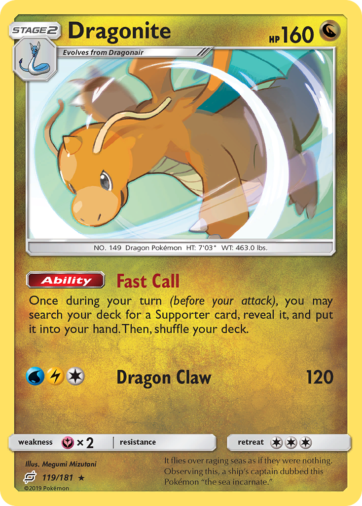 Dragonite (119/181) [Sun & Moon: Team Up] | Galactic Gamez